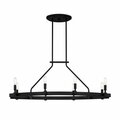 Designers Fountain Fiora 8 Light Rustic Black Chandelier For Dining Rooms 92538-BK